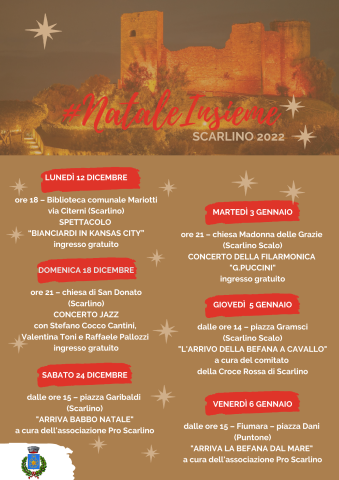 “NataleInsieme” 2022: ecco tutti gli eventi natalizi 
